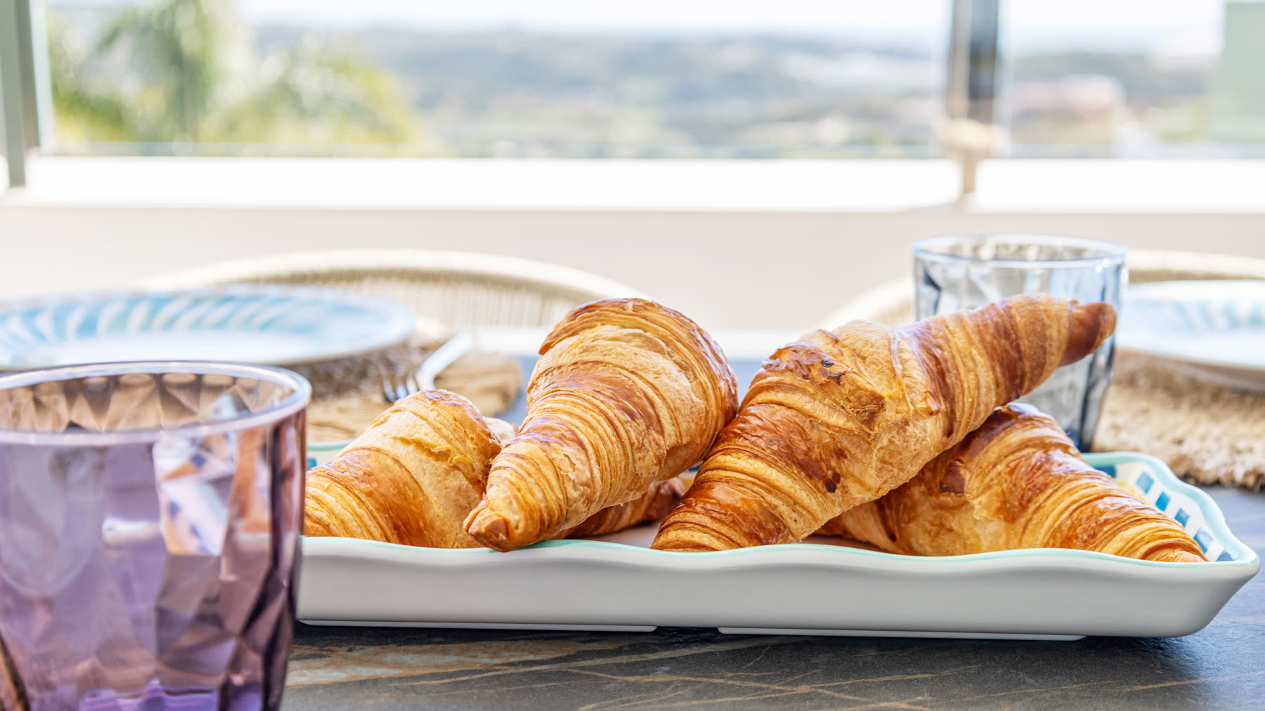 A sunlit terrace breakfast at Harmony de Mijas